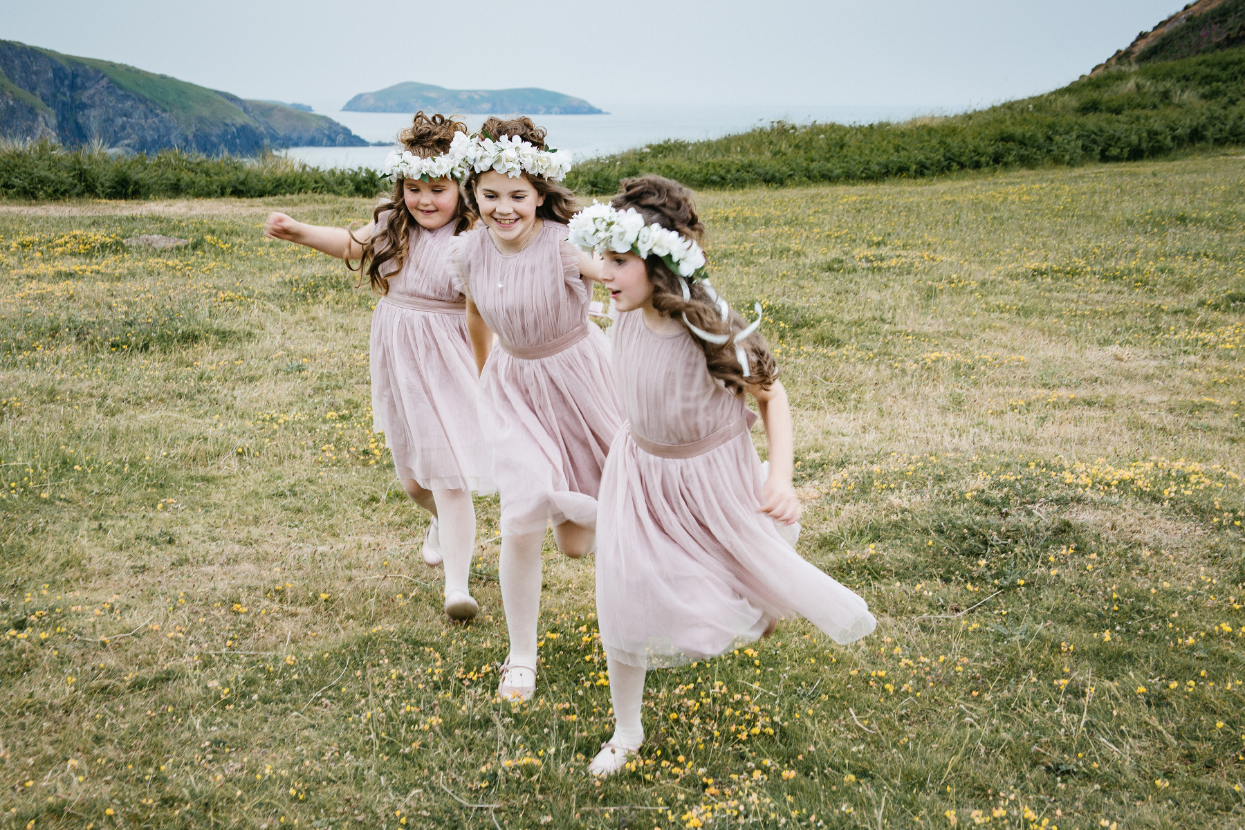 Wedding day photography at Mwnt